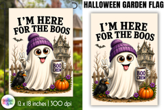 Halloween Garden Flag, I'm Here For The Boos Product Image 1