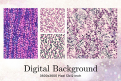 Flower Pattern Background Wallpaper Digital Paper_14 Product Image 1