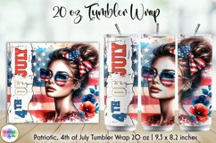 American Babe Patriotic Tumbler Wraps Bundle, Fourth of July Product Image 6