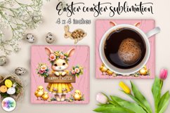 Easter Bunny Square Coaster Bundle | Vintage Easter Coaster Product Image 17