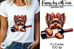 Funny Dog Sublimation Bundle, Funny Wine Quotes Bundle Product Image 16