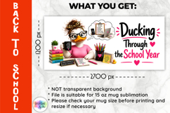 Funny Teacher Mug Wrap Sublimation, Back to School Product Image 2