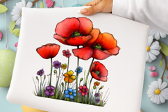 Spring Meadow Poppies Clipart Product Image 2