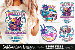 Funny Skeletons Sarcastic Retro PNG Sublimation Product Image 6