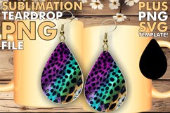 Exquisite Leopard Print Charm: Teardrop Delight Product Image 1