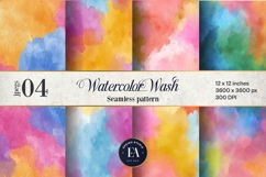 Watercolor Wash Digital Paper | Seamless Rainbow Texture Product Image 1