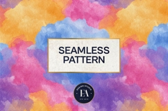 Watercolor Wash Digital Paper | Seamless Rainbow Texture Product Image 3