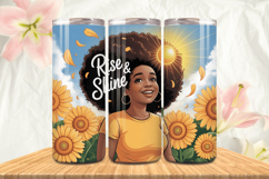 Black Girl Magic Black Woman Positive mind 20oz Tumbler wrap Product Image 1
