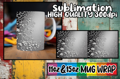 Vibrant colors 11oz 15oz sublimation wrap, Leopard Prints Product Image 1
