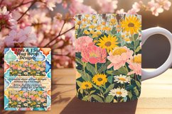 Nostalgic Spring Blossom Mug Wrap Art 15oz Product Image 1
