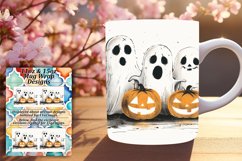 Pumpkin Animal Mug 11oz/15oz Wrap Sublimation PNG Product Image 1