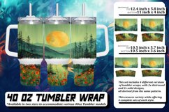 Blooming Blossoms 40oz Tumbler Sublimation Product Image 1