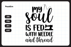 Funny Sewing Quote SVG For Sewist | Needle and Thread Product Image 3