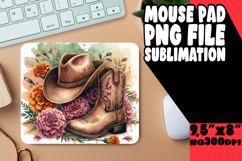 cheerful mouse pad Inspirational PNG, Western Product Image 1