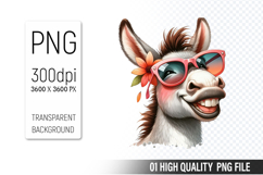 Cute Horse, Animal Sublimation Clipart PNG Product Image 1
