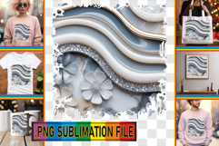 LUMINOUS Sublimation TSHIRT PNG, Pattern Product Image 1