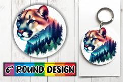 Playful Car Coasters Sublimation, Animals Art Product Image 1