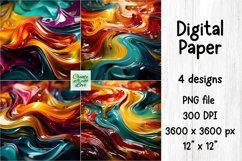 Abstract Digital Paper | PNG Background | Wall | Tumbler Product Image 1