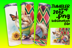SOPHISTICATED 20oz Tumbler Template , Cute Dog Product Image 1