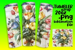 Chic Petal Power Sublimation Tumbler Wraps - 20oz Product Image 1