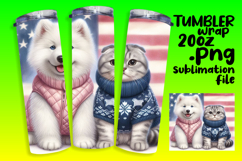 GIFT-WORTHY 20oz Tumbler Template , Dog and cat Product Image 1