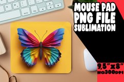 Spring Fantasy Butterfly Mouse Pad - 3D Design Product Image 1