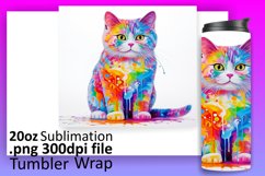 Cat Lovers&#039; Tumbler Extravaganza: Sublimation Fun Product Image 1