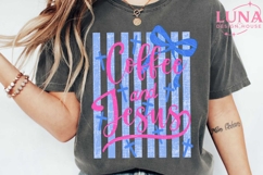 Coquette Coffee and Jesus Png, Retro Christian Png Product Image 6