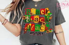 Black History Month PNG, My History Is Strong, Afro American Product Image 4