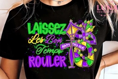 Glitter Laissez Les Bon Temps Rouler png, Mardi gras Png Product Image 5