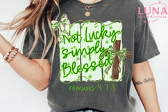 St Patrick's Day Bow PNG, Bible Verses png, Coquette Lucky Product Image 5