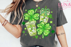 Lucky and Caffeinated png, St Patricks Day Png, Lucky Png Product Image 6