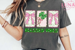 Blessed Vibes St Patrick PNG, Preppy St Patricks Product Image 4