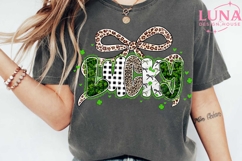 Retro Leopard Lucky PNG, Leopard Shamrock Letters PNG Product Image 6