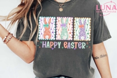 Happy Easter PNG, Glitter Easter Bunny Coquette PNG Product Image 5