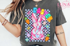 Brushstroke Happy Easter png, Coquette carrot png, Pastel Product Image 6