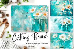 Mason Jars Flower Cutting Board Kitchen Chopping Board_104 Product Image 1