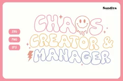 Funny Mom Quotes SVG Vol. 2 | Chaos Creator & Manager Product Image 3