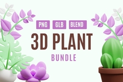 3D Plant &amp; Leaf Bundle Product Image 1