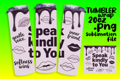 RICH 20oz Sublimation Tumbler Design , Girl Quote Product Image 1