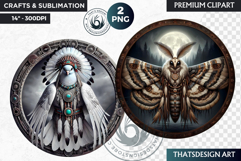 Native American Animal totem spirit Clipart, tribal PNG Product Image 1