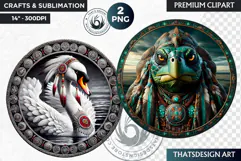 Native American Animal totem spirit Clipart, tribal PNG Product Image 1