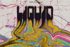 Liquid Melted Text Effect Photoshop Template Product Image 1