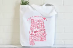 Alabama Mandala SVG File - Home is Where the Heart Is SVG Product Image 3