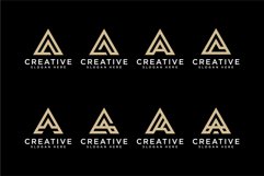 set of initial letter a logo design vector Product Image 1