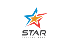 Star Logo Design with Colorful Abstract Shapes Product Image 1