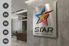 Star Logo Design with Colorful Abstract Shapes Product Image 2