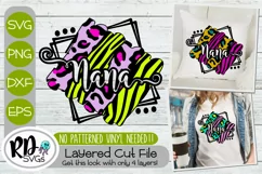 Nana Brushstroke - A Layered Cricut SVG for Mother's Day Product Image 1