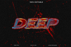 Twist Text Effect Editable Photoshop Template Product Image 1