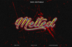 Melted Gradient Text Effect Photoshop Template Product Image 1